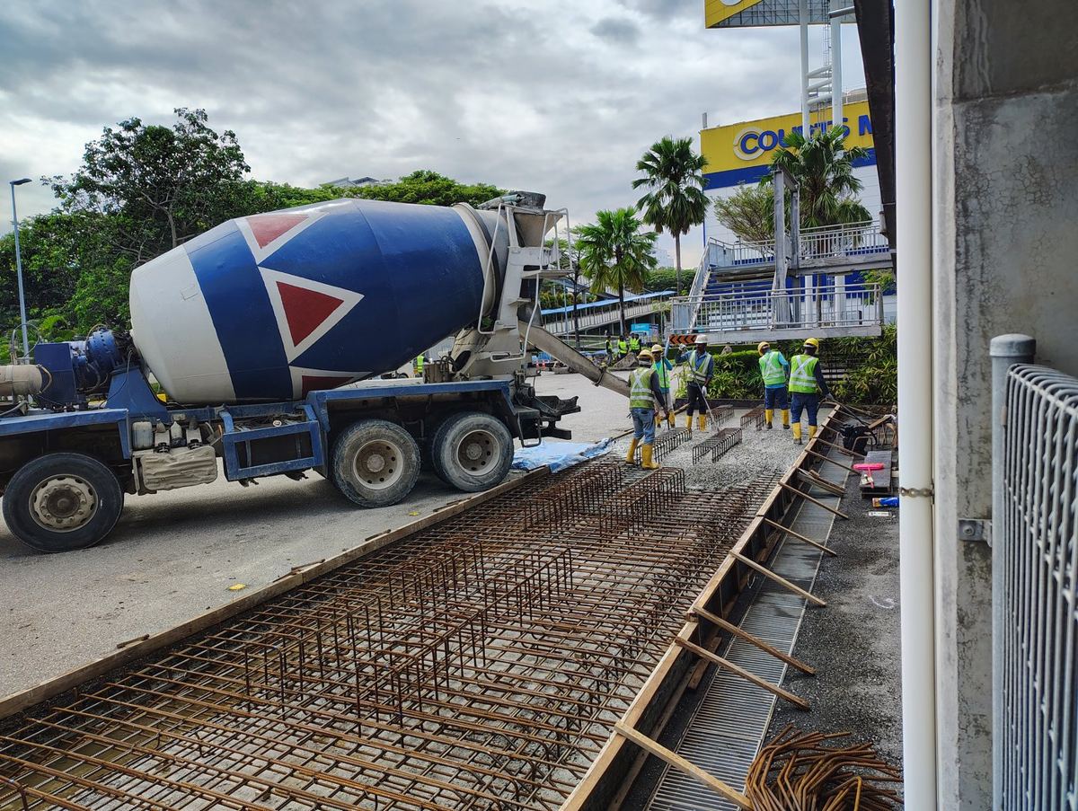 Concreting foundation