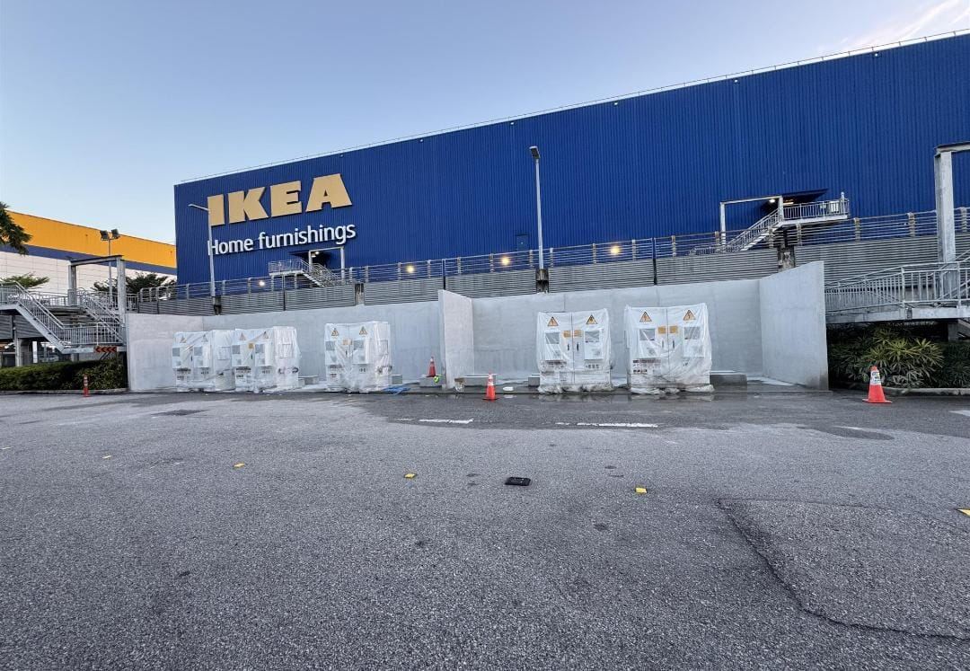 Walls and footing for the Solar Power Battery energy Stations completed