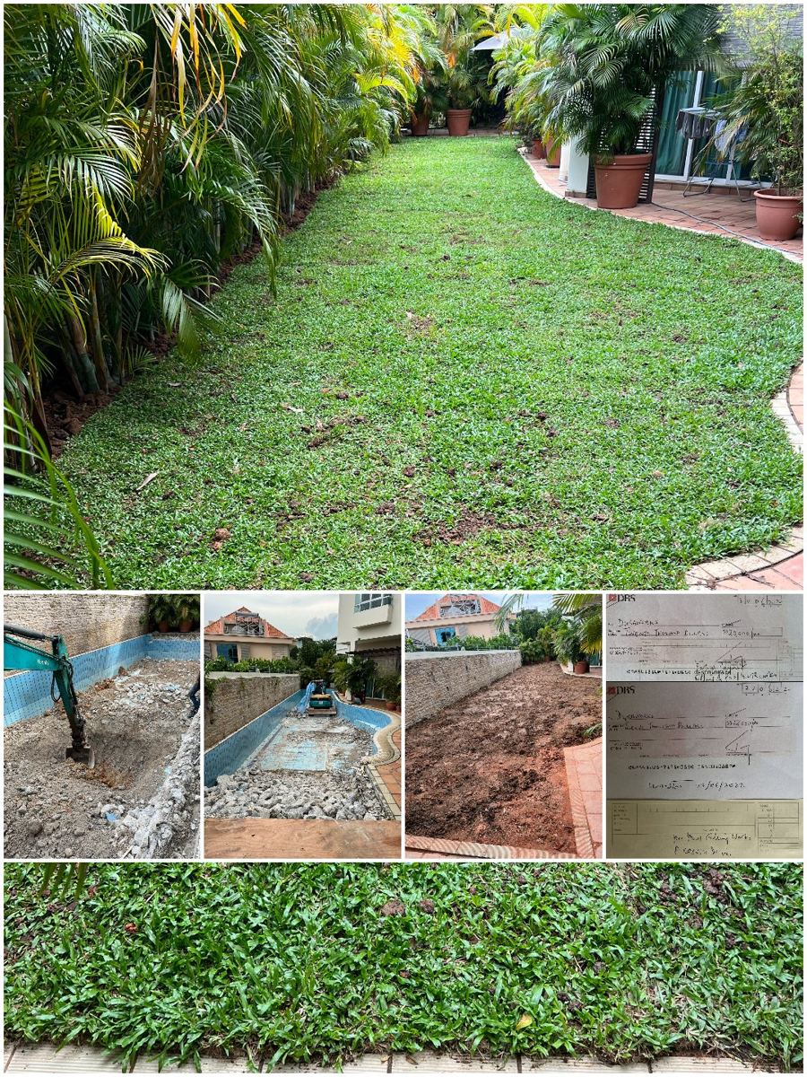 Filling up a swimming pool